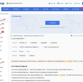 转转大师-PDF转Word在线转换免费工具-高效便捷在线页面版